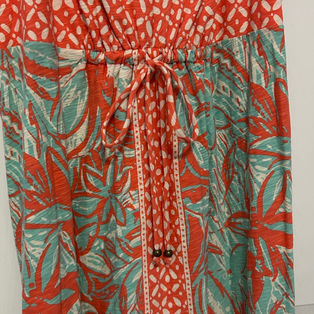 Tommy Bahama Sz L Tropical Print Sleeveless Dress - Picture 3 of 6